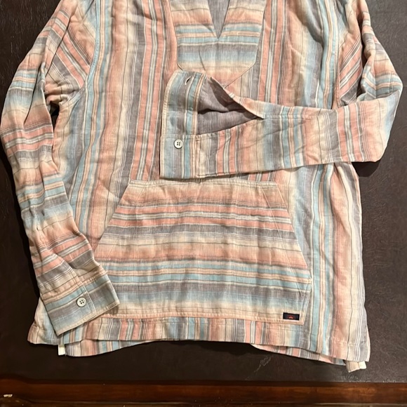 NEW Faherty Baja Striped Cotton Hoodie - rare find! - Picture 2 of 5